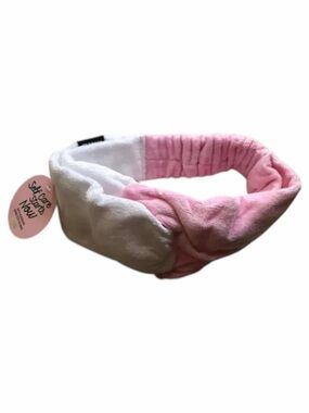 Pink Victoria's Secret Monogram Terry Towel Spa Headband